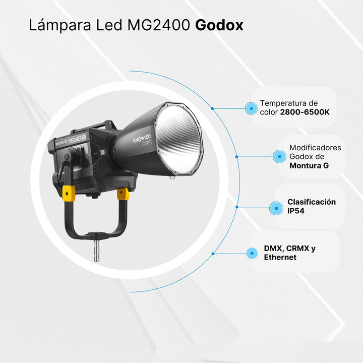 Lámpara Led Godox Knowled MG2400BI Bicolor - Profoto
