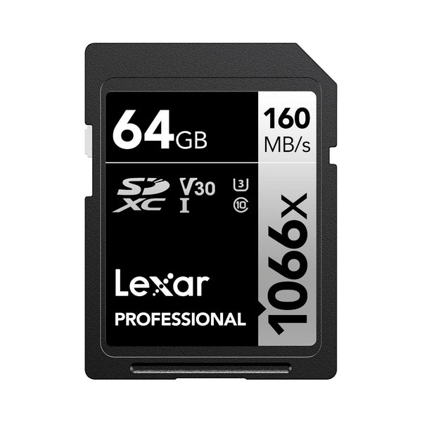 Tarjeta de Memoria Lexar 1066x SDCX UHS-I 64GB 160MB/s