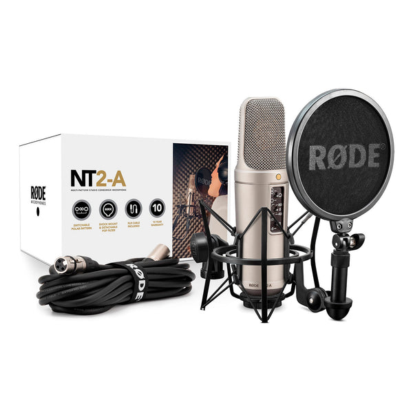 Kit Micrófono Condensador Rode NT2-A XLR con Diafragma Grande