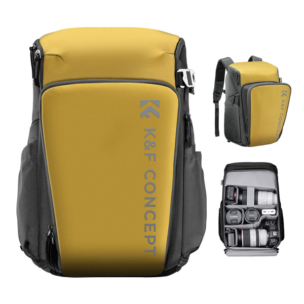 Mochila Backpack K&F Concept Alpha Air 25L Expansible Amarillo