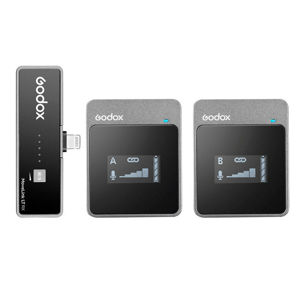 Sistema de Micrófono Inalámbrico Dual Godox MoveLink LT2 Lightning