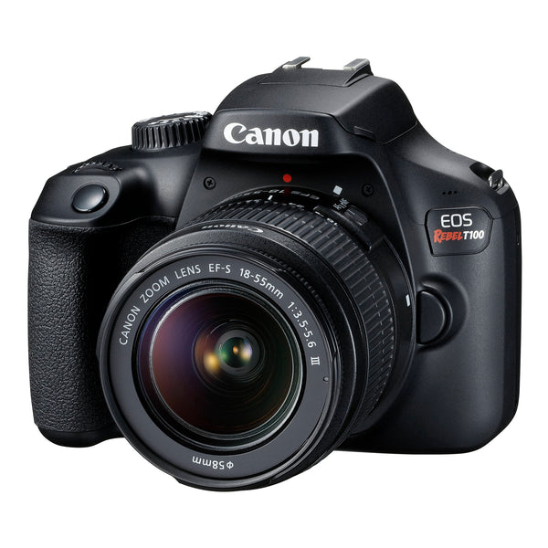 Cámara Canon EOS Rebel T100 DSLR con Lente 18-55mm -OPEN BOX-