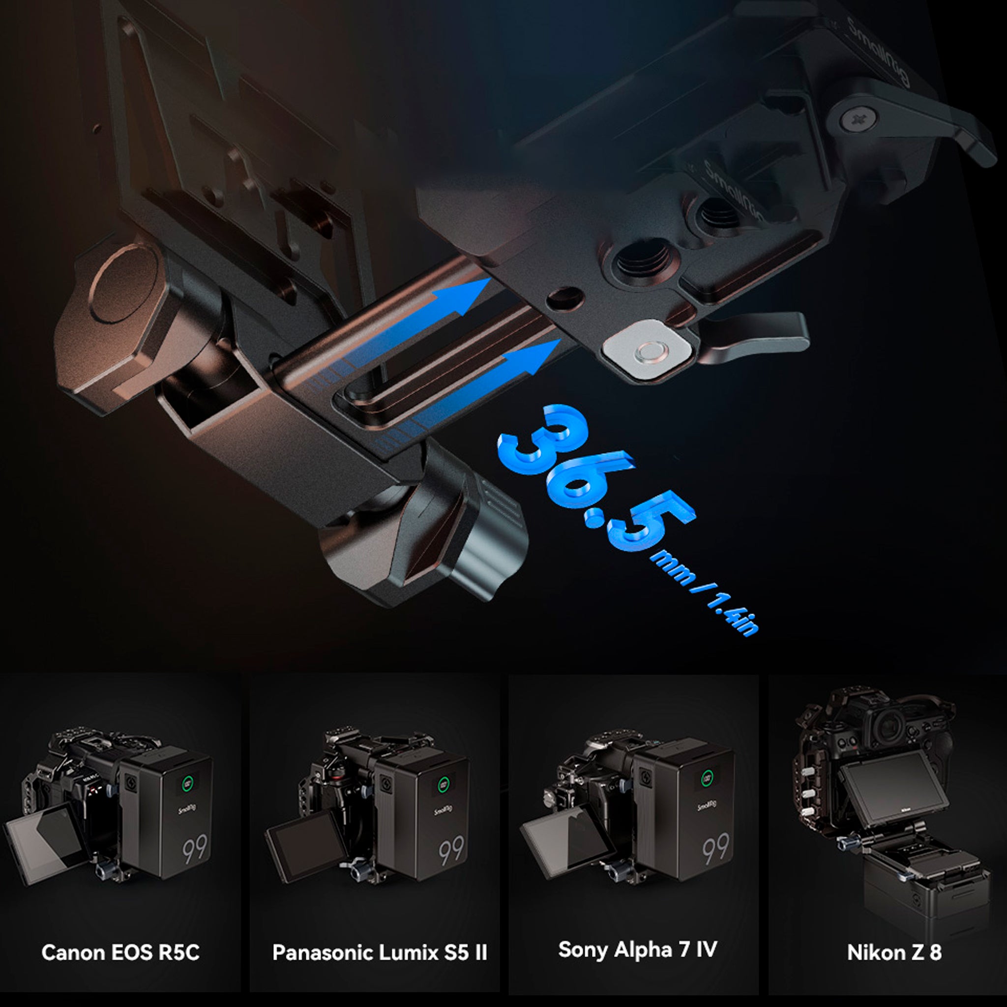 Kit de Montaje SmallRig 4064B Compact para Batería V-Mount - PROFOTO ...