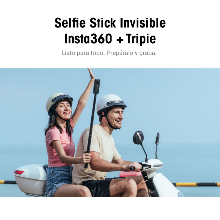 Palo selfie stick extensible para cámaras ONE/ONE X de insta360