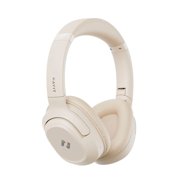 Audífonos Bluetooth Havit H612BT PRO Over-Ear ANC - Beige