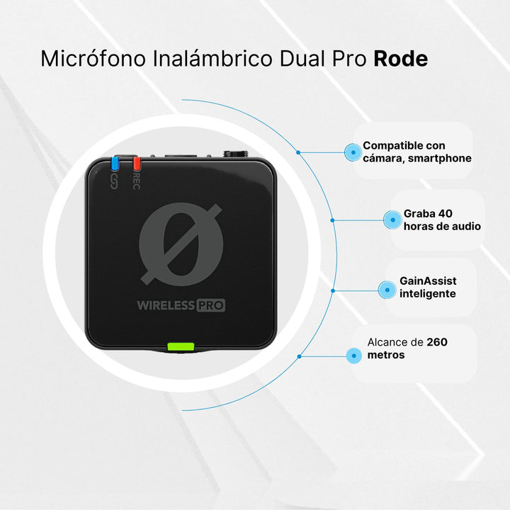 Microfono Inalambrico Rode Micrófonos Inalámbricos Rode Wireless PRO - 2 Transmisores – Profoto