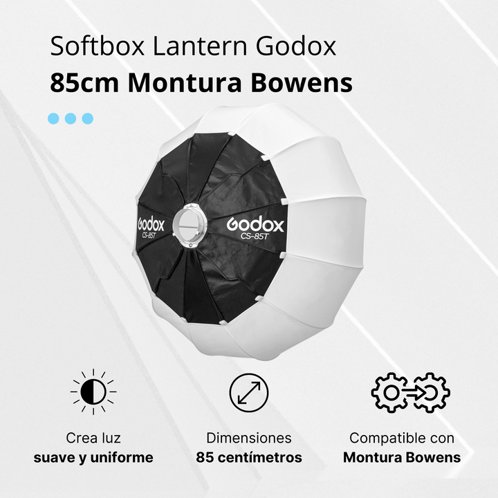 Softbox Lantern Godox 85cm Montura Bowens - Profoto