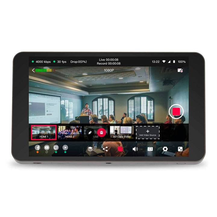 Switcher de video YoloBox con Monitor Grabador para Live Streaming Yololiv - Profoto
