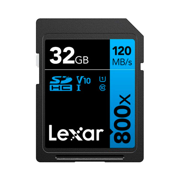 Tarjeta de Memoria Lexar 800X SDHC 32GB 120MB/s Clase 10