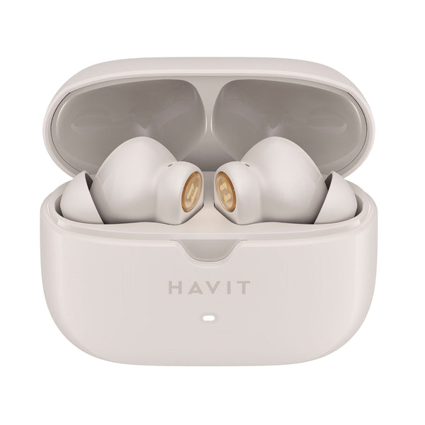 Audífonos Havit TW992 Earbuds Bluetooth con Estuche Carga - Beige