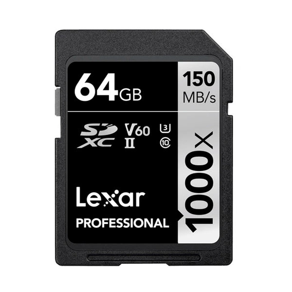 Tarjeta de Memoria Lexar 64gb SDXC 1000X Clase 10 UHS-II