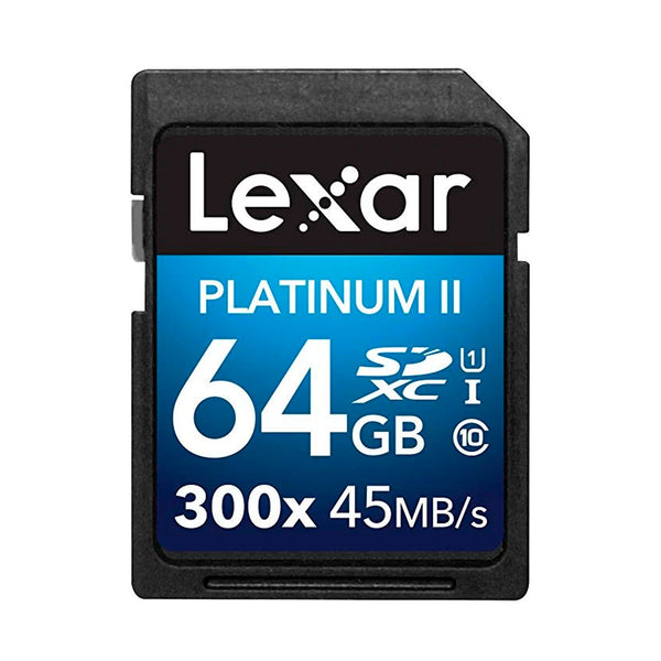 Tarjeta de memoria Lexar 64gb SDXC 300x UHS- l Clase 10 platinum