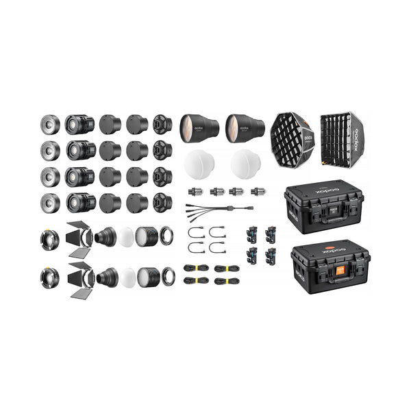 Kit 4 Lámparas LED Bicolor Godox KNOWLED MS60Bi