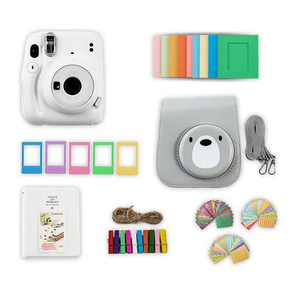 Kit Cámara Instantánea Instax Mini 11 Blanca con Accesorios