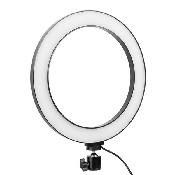 Aro de luz led 25cm con soporte para celular