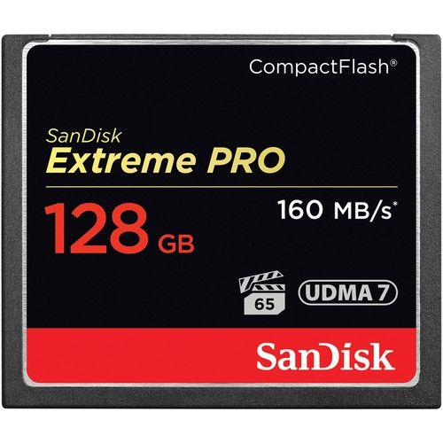 Memoria 128GB  Compact Flash Extreme Pro 160 MB/s Sandisk