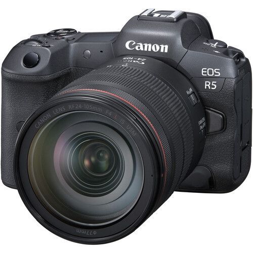 Cámara Canon Mirrorless EOS R5 con lente RF24-105mm F/4L