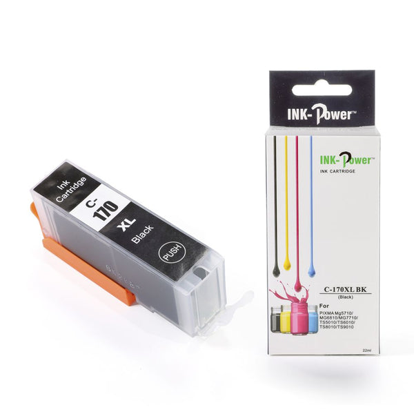 Tinta C-170 XL BK Negro Compatible con Pixma MG5710 MG6810