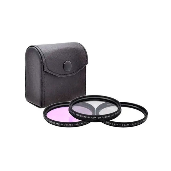 Kit de 3 Filtros Starter 72mm UV Polarizado y FLV con Estuche