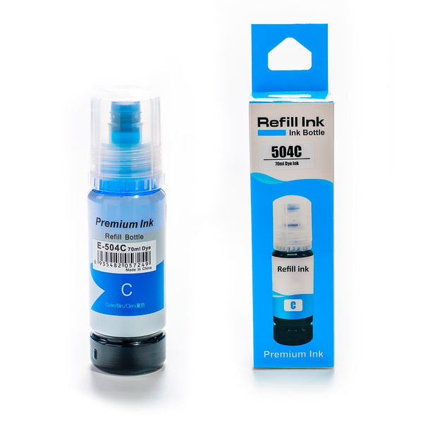 Tinta  E-504C Cyan Compatible con Epson L4150 L4160 L616