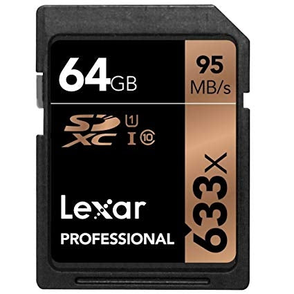 Tarjeta memoria Lexar 64gb SDXC 633x clase 10 UHS-I