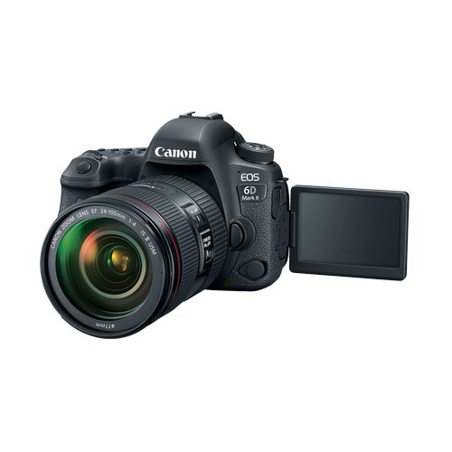 Cámara Canon DSLR EOS 6D Mark II con lente 24-105mm F/4L