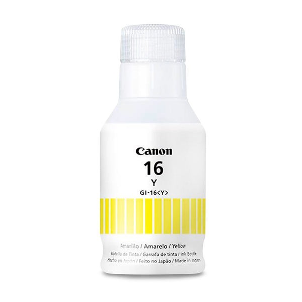 Botella de Tinta Canon GI-16 Y Amarillo para Pixma GX6010