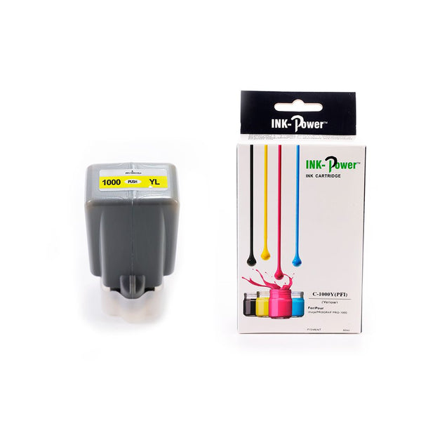 Tinta PFI-1000 Y Amarillo Compatible con imagePROGRAF PRO-1000