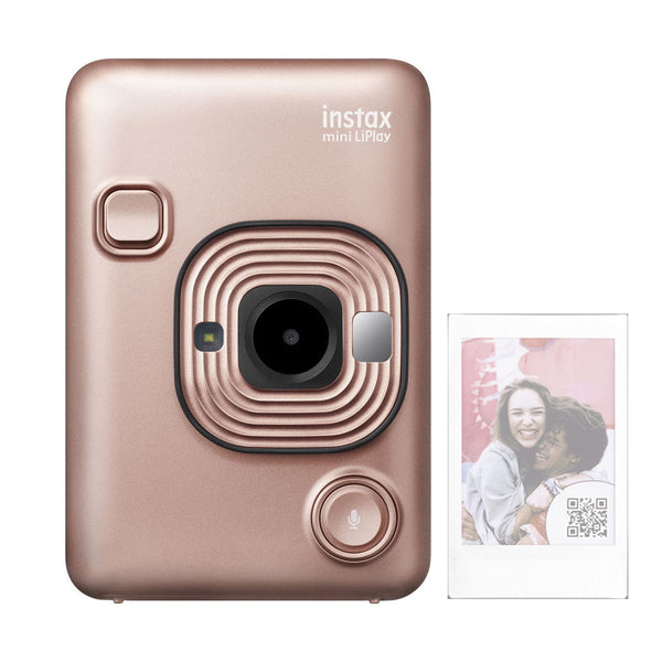 Cámara Instantánea Fujifilm Instax Mini LiPlay con Audio por QR Rosa