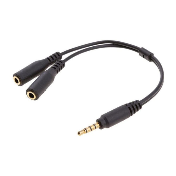 Cable Splitter Dual en Y Macho Hembra para Audio