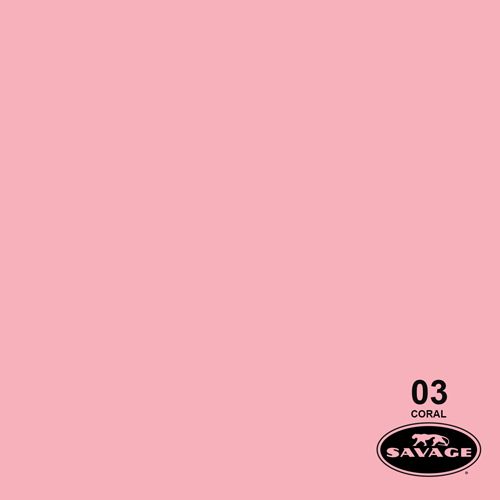 Ciclorama de Papel Coral #03 Savage 1.35x11m - Chico