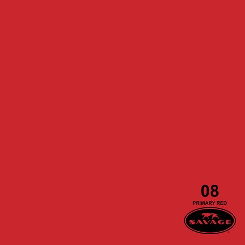Ciclorama de Papel Primary Red #08 Savage 1.35x11m - Chico