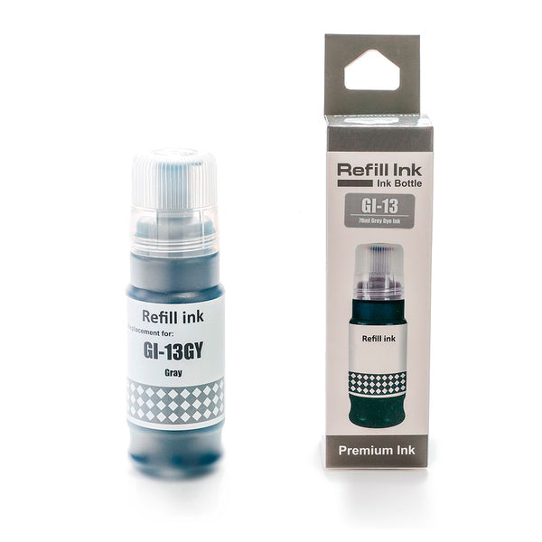 Tinta GI-13 GY Gris Compatible con Impresora Pixma G510 G610