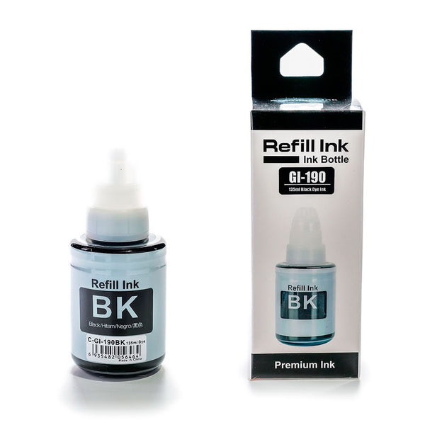 Tinta GI-190 BK Negro Compatible con Pixma G1100 G1110 G2100