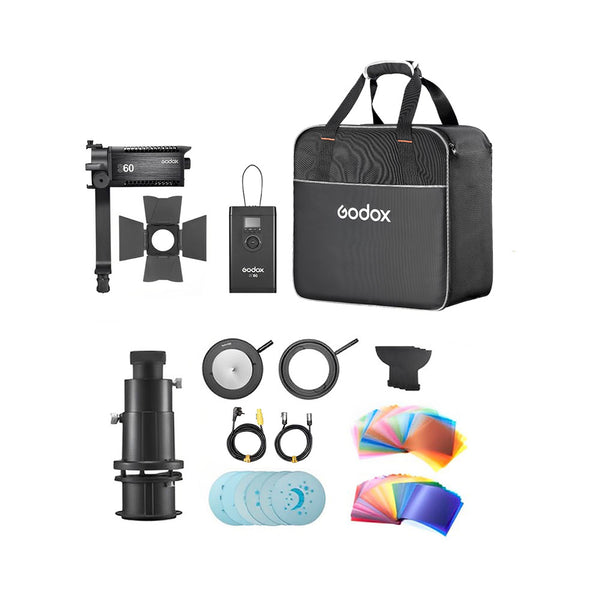 Kit Lámpara Led de Enfoque Variable S60 Godox con Accesorios