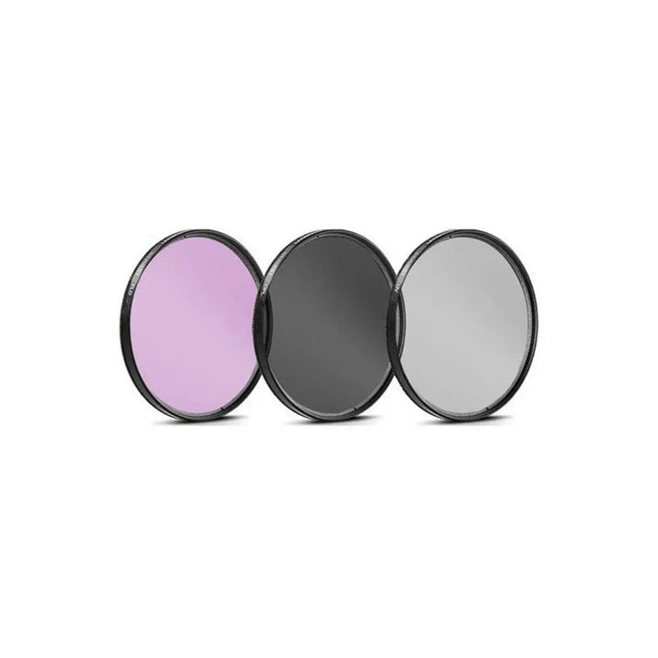 Kit Starter de 3 Filtros 52mm Uv, Polarizado Y FLD con estuche Linea G