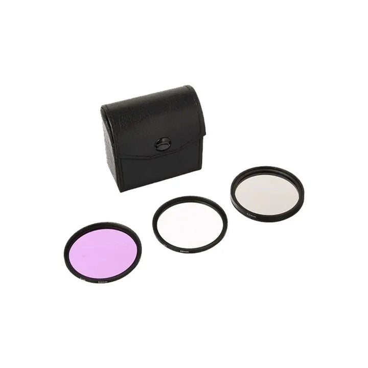 Kit Starter de 3 Filtros 52mm Uv, Polarizado Y FLD con estuche Linea G
