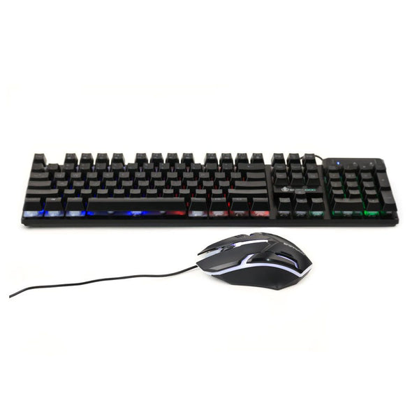 Kit Teclado Gamer con Mouse RGB Negro D500