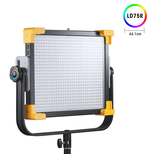Panel LED RGB Godox LD75R con Softbox y Rejilla Honeycomb