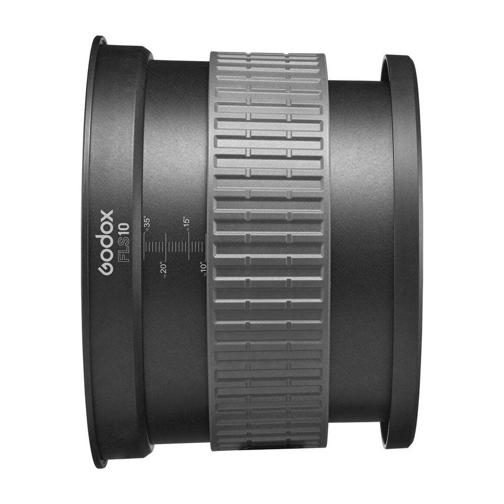 Lente Di Fresnel Bresser 2x - Per Lampade Da Studio Fotografico, Fascio Regolabile 12-40°, Compatibile Con Attacchi Bowens, Diametro 185 Mm