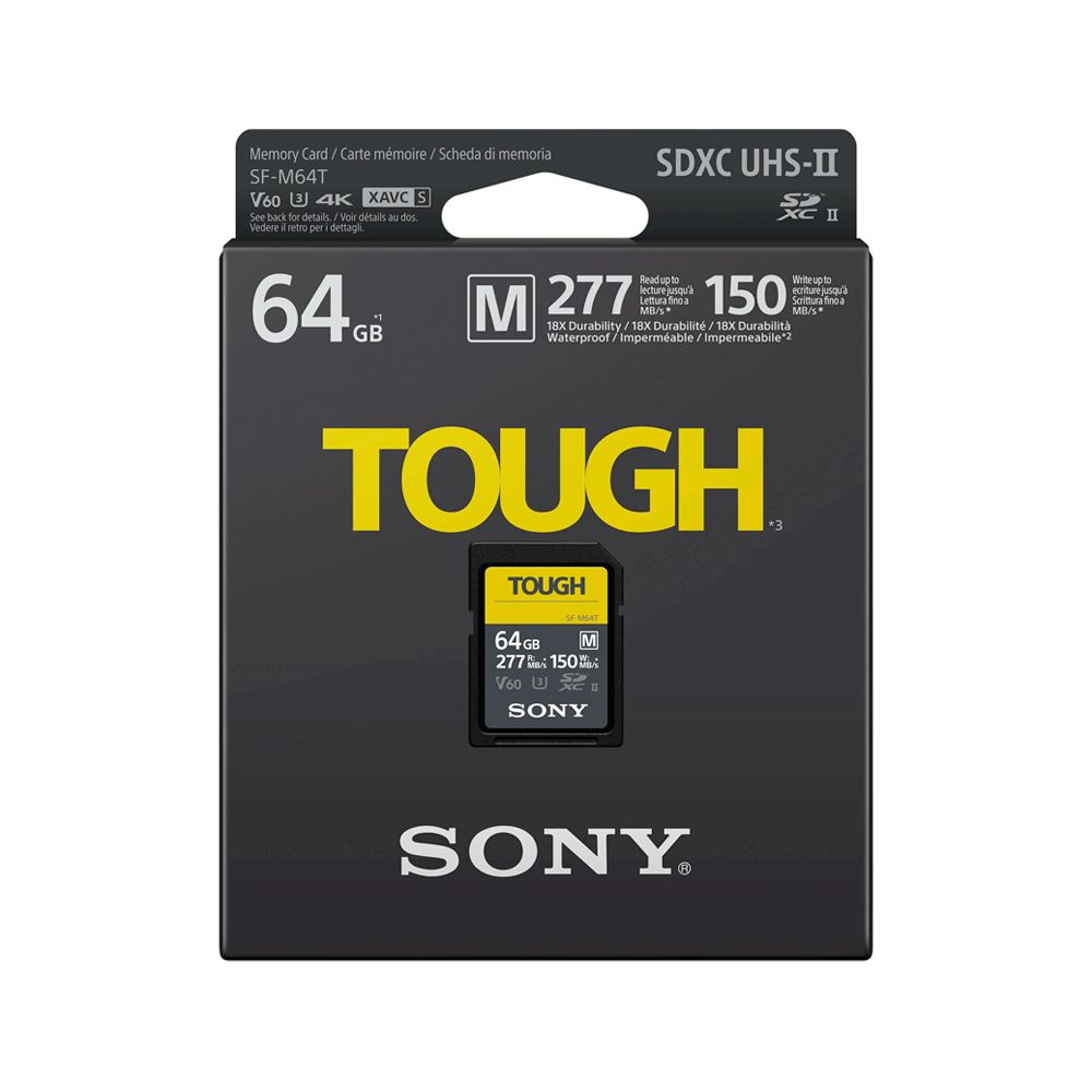 Tarjeta de Memoria 64GB SD 277 MB/S TOUGH Sony