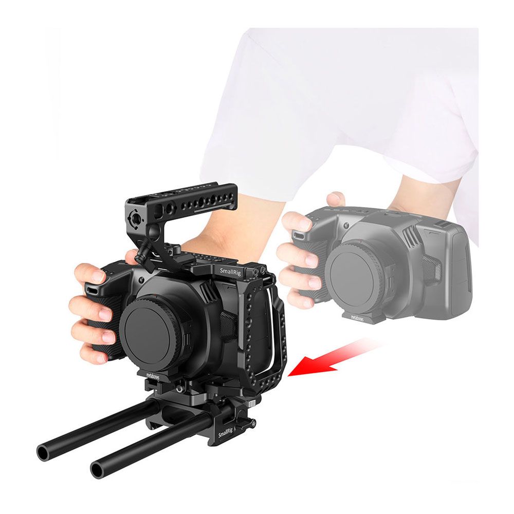 Jaula Protectora SMALLRIG Para DJI Osmo 360 - Marco De Aluminio, Cubierta De Silicona | Ligera, Expansible