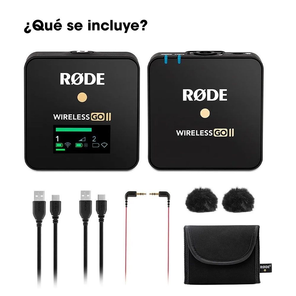 Microfono Inalambrico Rode Micrófono Inalámbrico Rode Wireless Go II Single Negro – Profoto