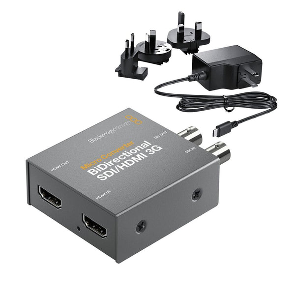 Micro Convertidor Bidireccional SDI a HDMI 3G con Adaptador de Corriente Blackmagic