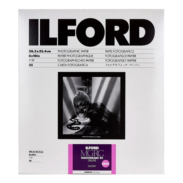 Papel Ilford Multigrado RC Deluxe Glossy 8X10" 25 Hojas