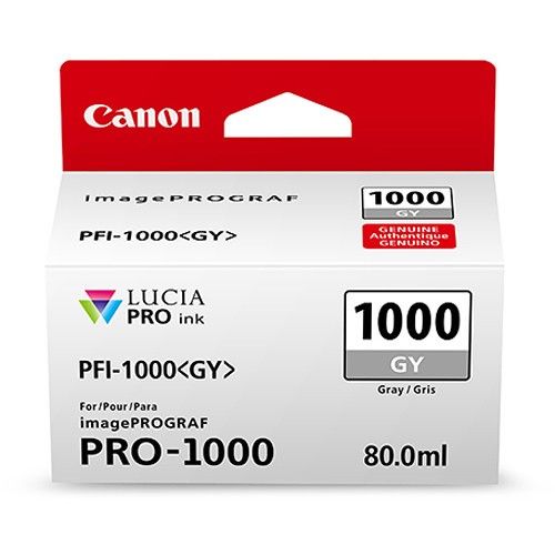 Tinta Canon PFI-1000 GY Lucia Pro Gray Ink Tank (80ml)