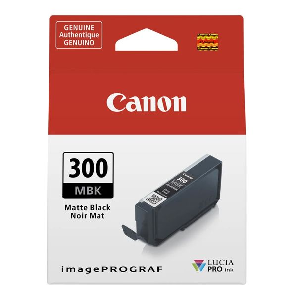 Tinta Canon PFI-300 MBK Negro Mate Lucia Pro