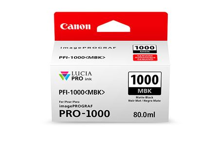 Tinta Canon PFI-1000MBK Lucia Pro NEGRO MATE Ink Tank