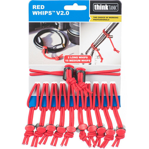 Kit de 12 cintas elásticas rojas red whips