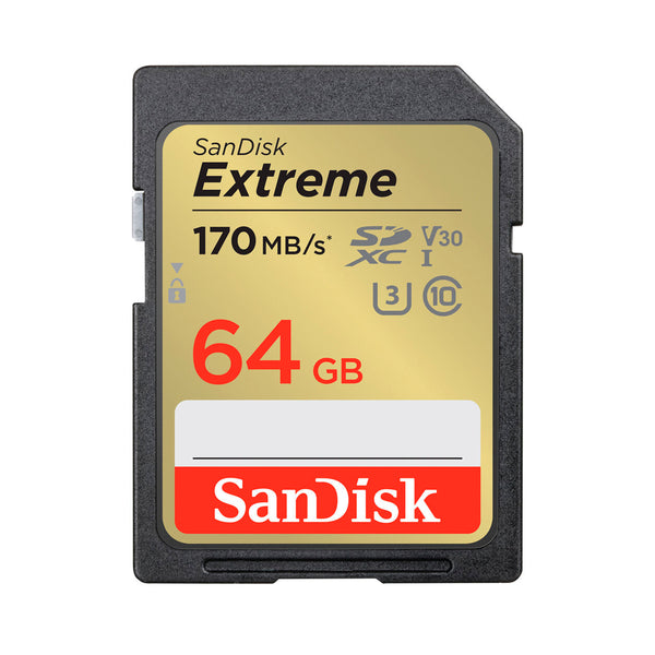 Tarjeta de Memoria 64GB Extreme UHS-I SDXC 170MB/s Sandisk